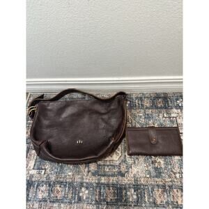 Portland Leather Goods slouchy Purse And Wallet Cold Brew Gold Hardware